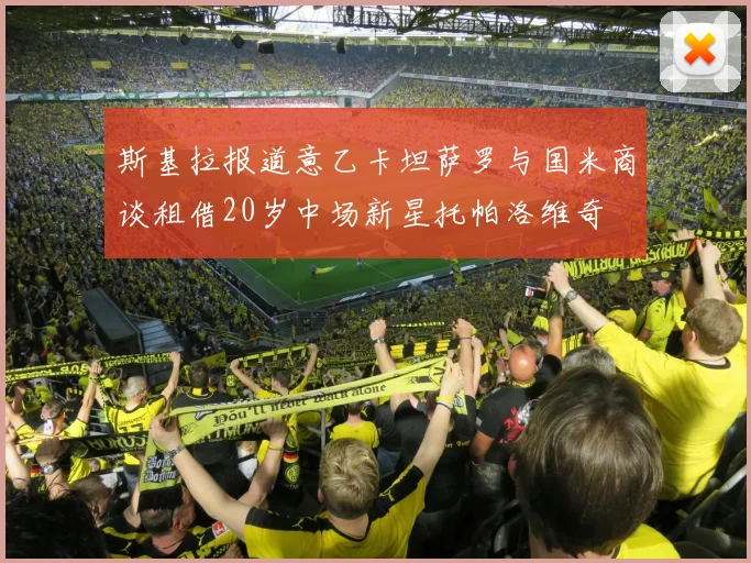 斯基拉报道意乙卡坦萨罗与国米商谈租借20岁中场新星托帕洛维奇